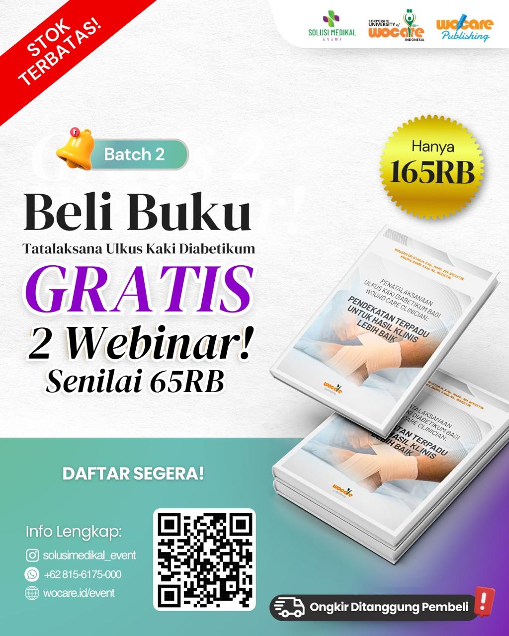 BATCH 2🚨BUKU TATALAKSANA ULKUS KAKI DIABETIKUM 🔥BONUS 2 WEBINAR🔥